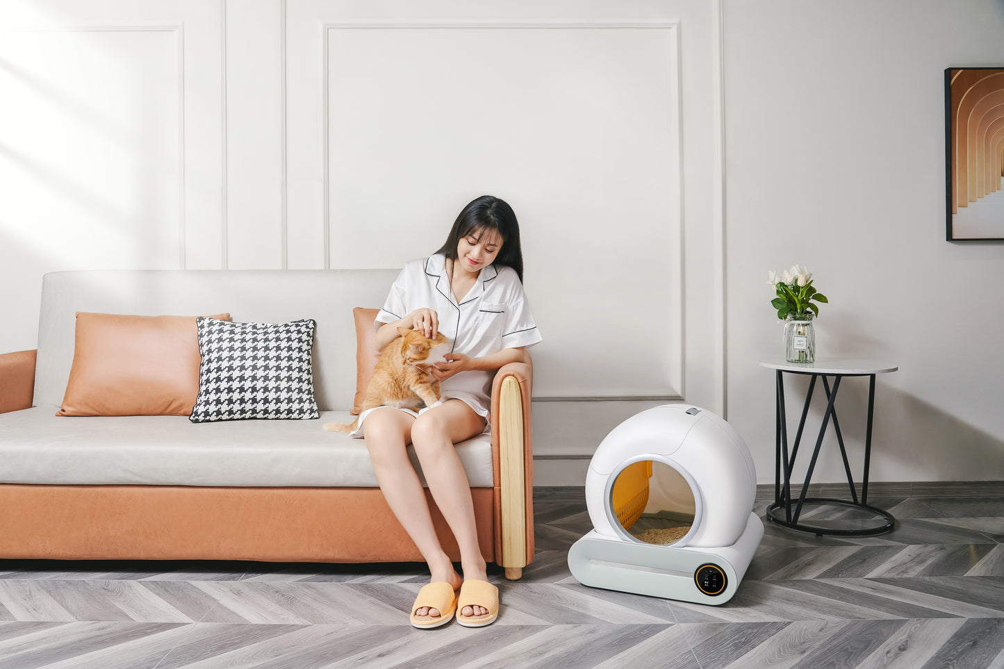 AuraLitter Pro - Intelligent Self-Cleaning Cat Litter Box