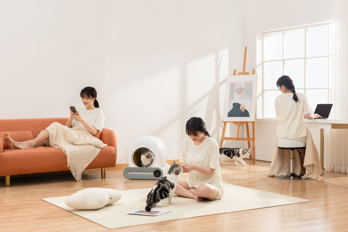 AuraLitter Pro - Intelligent Self-Cleaning Cat Litter Box