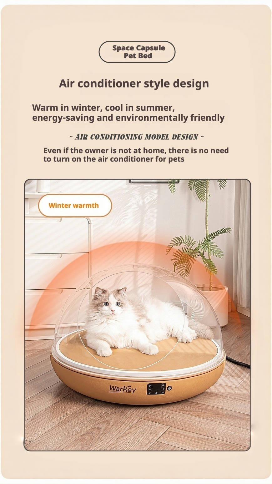 AuraPod Zero-G - The Ultimate Climate-Controlled Pet Sanctuary