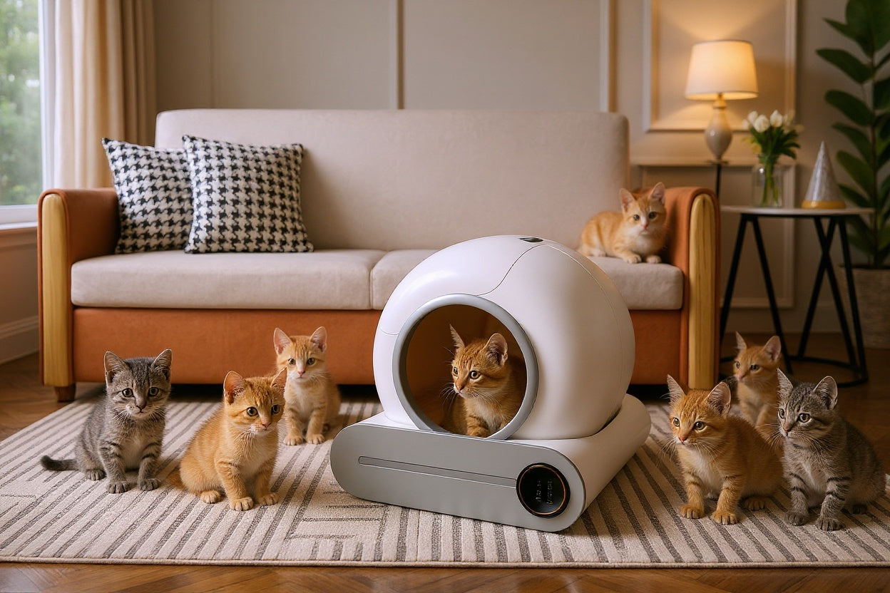 AuraLitter Pro - Intelligent Self-Cleaning Cat Litter Box