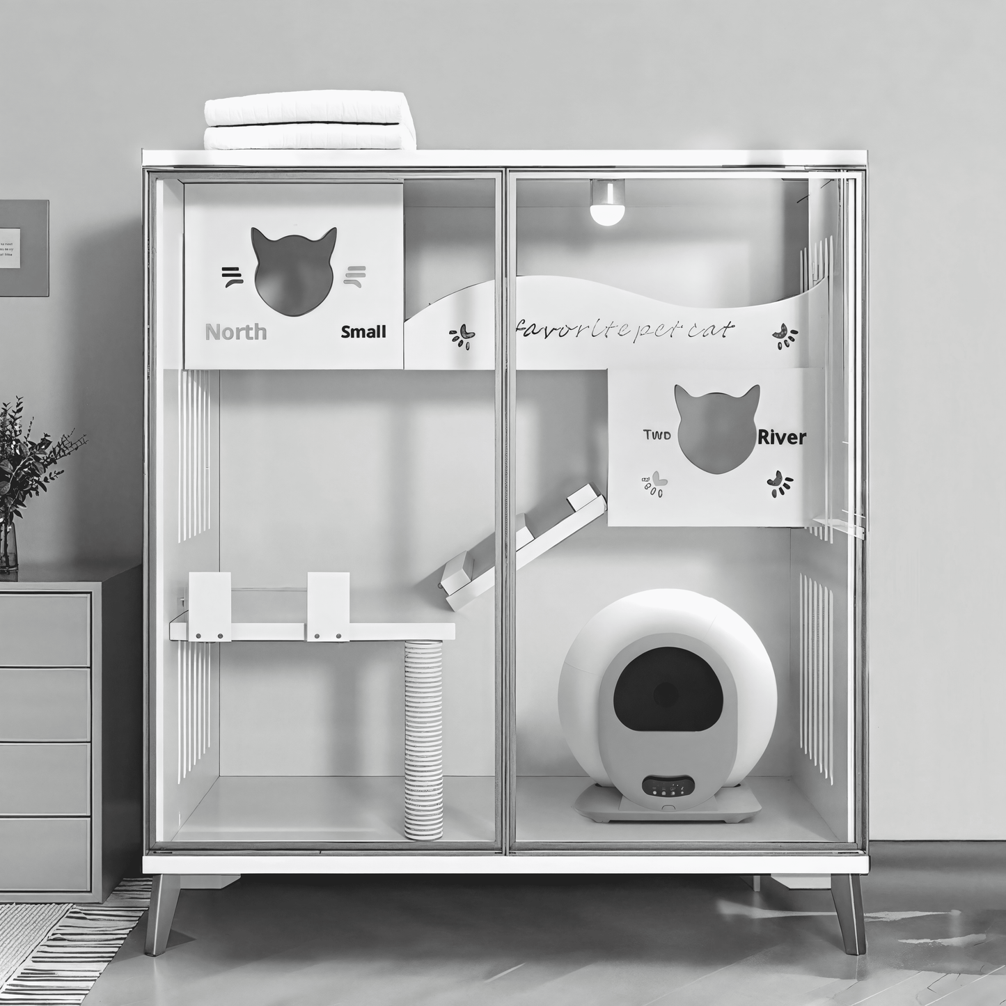 AuraNest Pro - Intelligent Self-Cleaning Cat Litter Box