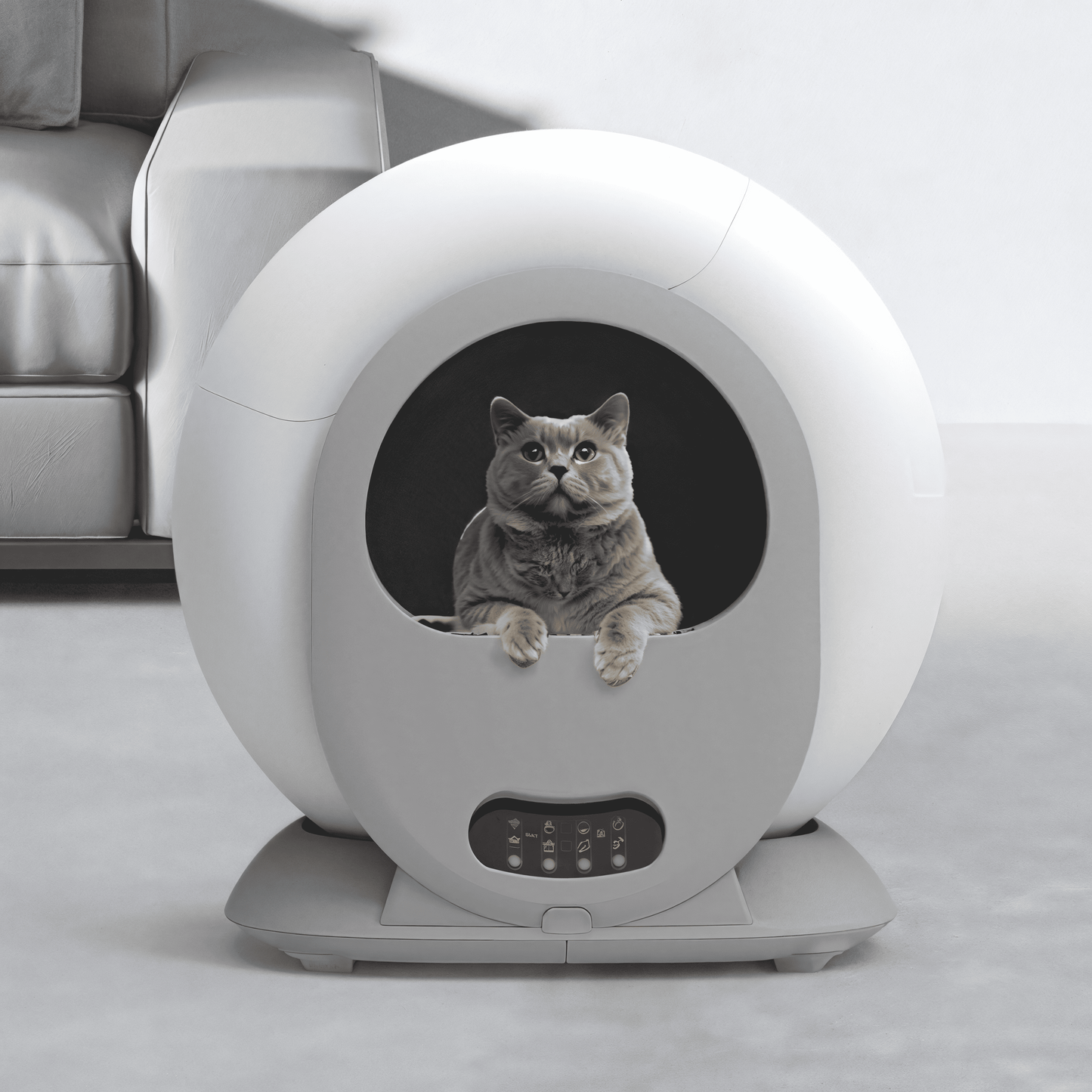 AuraNest Pro - Intelligent Self-Cleaning Cat Litter Box