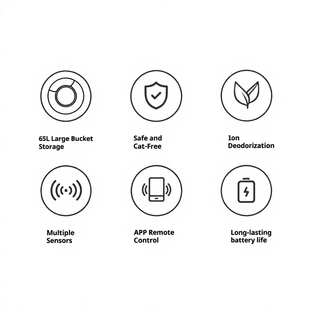 AuraNest Pro - Intelligent Self-Cleaning Cat Litter Box